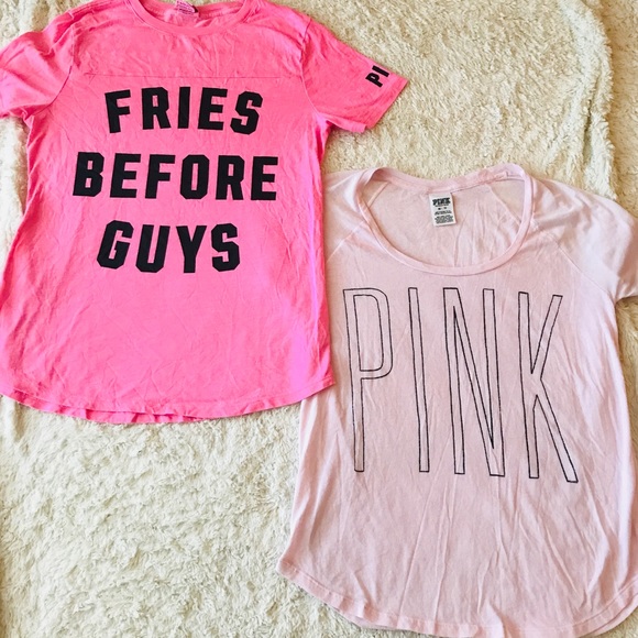 PINK Victoria’s Secret 2 T-Shirt Bundle Size XS - Picture 7 of 7